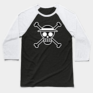 Straw Hat Pirates Jolly Roger Baseball T-Shirt